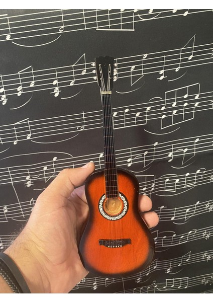 Minyatür Gitar Klasik Gitar Jwın Lanas Type Klasik Gitar Biblo 25 cm