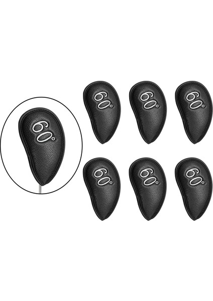 6pcs Golfı Golf Kulüpleri Için 60 ° Kapaklar Su Geçirmez Kama (Yurt Dışından) modelleri
