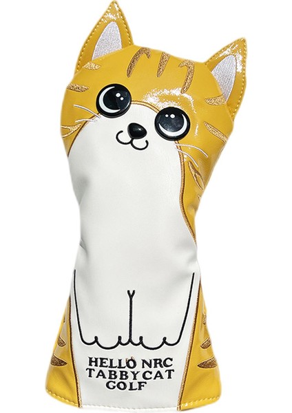 Kulüp Kafa Kapağı Koruma Kolu Uzun Boyun Golf Ahşap Headcovers Golfçü Hediye Sarı Sürücü (Yurt Dışından)