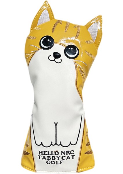 Kulüp Kafa Kapağı Koruma Kolu Uzun Boyun Golf Ahşap Headcovers Golfçü Hediye Sarı Sürücü (Yurt Dışından)