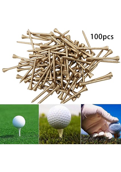 100pcs Bambu Golf Tees Set Golf Tees Dayanıklı Top Standı 83mm (Yurt Dışından) modelleri