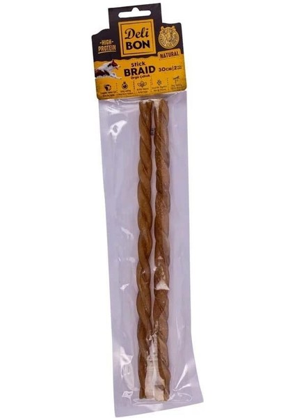 Deri El Işi Kemik Örgü Çubuk Model Naturel 30 cm x 2 Adet