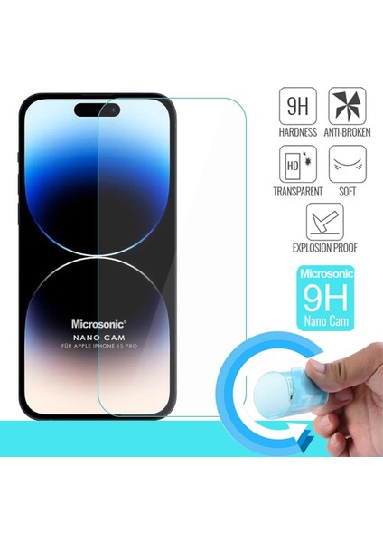 Apple iPhone 15 Pro Nano Glass Cam Ekran Koruyucu fiyatları