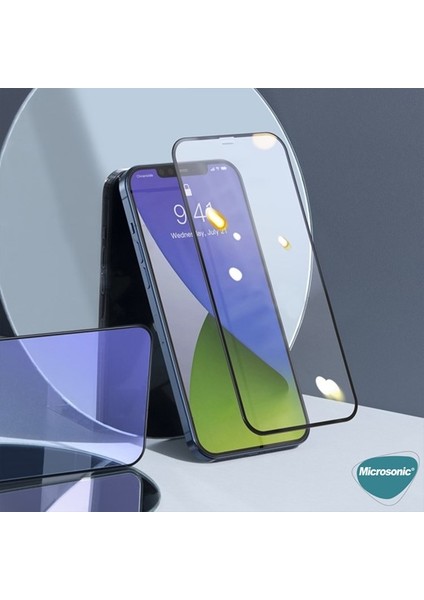 Apple iPhone 15 Pro Tam Kaplayan Temperli Cam Ekran Koruyucu Siyah