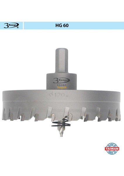 120 mm Tct Elmas Uçlu Panç HG60
