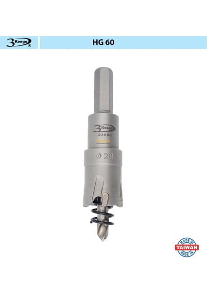 20 mm Tct Elmas Uçlu Panç HG60