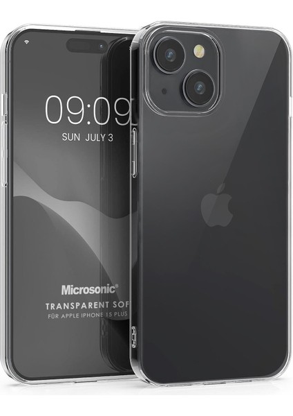 Apple iPhone 15 Plus Kılıf Transparent Soft Şeffaf