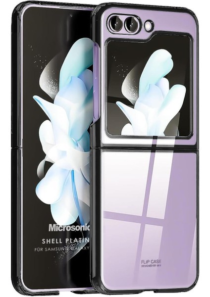 Samsung Galaxy Z Flip 5 Kılıf Shell Platinum Siyah