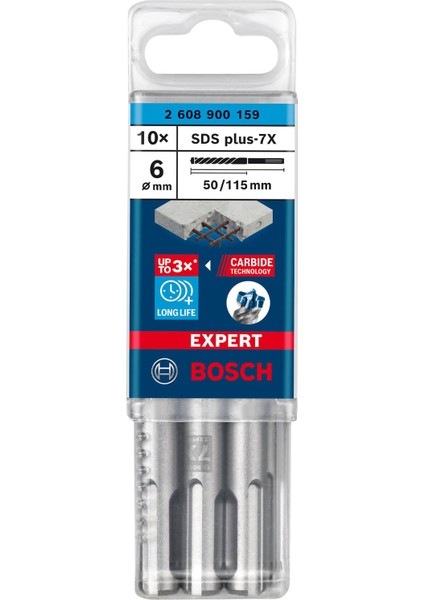 Expert 6X115 mm 10’lu Yeni Sds Plus-7x Matkap Ucu 2608900159 fiyatları