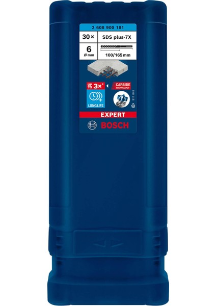 Expert 6X165 mm 30’lu Yeni Sds Plus-7x Matkap Ucu 2608900181 fiyatları