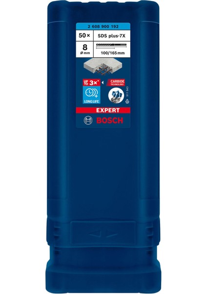 Expert 8X165 mm 50’lu Yeni Sds Plus-7x Matkap Ucu 2608900192 fiyatları