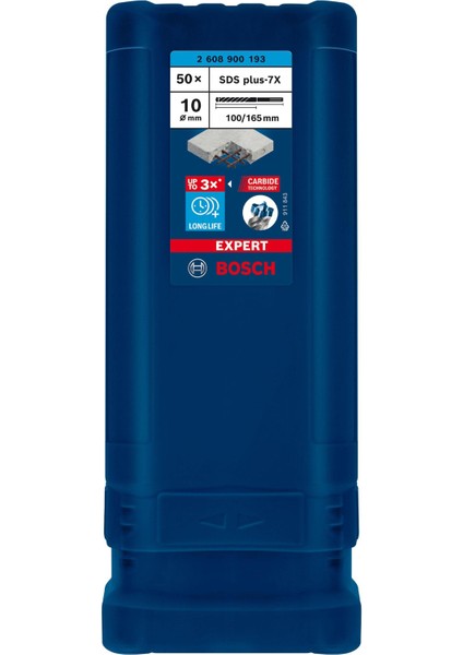 Expert 10X165 mm 50’lu Yeni Sds Plus-7x Matkap Ucu 2608900193 fiyatları
