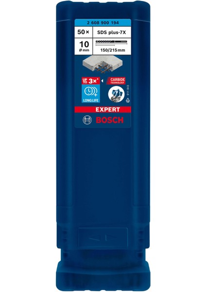 Expert 10X215 mm 50’lu Yeni Sds Plus-7x Matkap Ucu 2608900194 fiyatları
