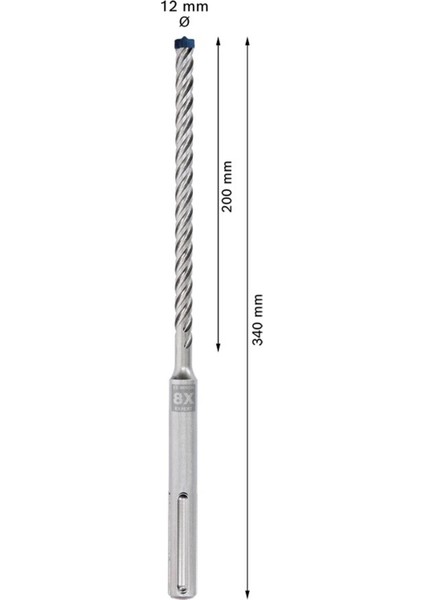 Expert 12 x 340 mm Yeni Sds Max-8x Delme Ucu 2608900201 fiyatları