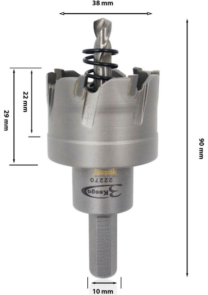 38 mm Tct Elmas Uçlu Panç HG60 fiyatları