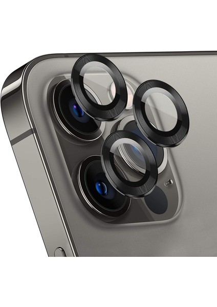 Apple iPhone 15 Pro Tekli Kamera Lens Koruma Camı Siyah