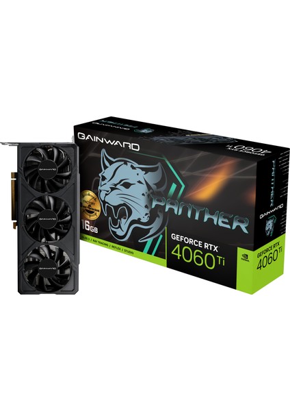 GAINWARD RTX 4060Ti PHANTER 16GB GDDR6 128 Bit Nvidia Ekran Kartı NE6406T019T1-1061Z