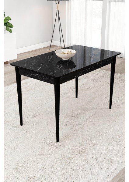 Mbi Konsept yemek Masası 72*112 cm 1. Kalite Sabit Mdf Lam Masa gürgen Ağacı Ayak