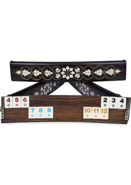 Pusula Oval Okey Takımı Medusa Telkari İşlemeli Ahşap 4 Istaka 106 Taşlı Oyun Seti fırsatları