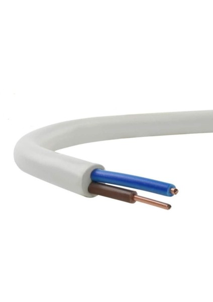 2x6 mm Nym (Nvv) Antigron Enerji Kablosu 100 Metre