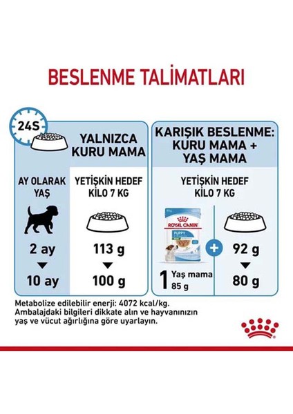 Mini Puppy Yavru Köpek Maması 2 kg