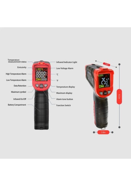 MTM-302 Kızılötesi Termometre (Ekonomik)
