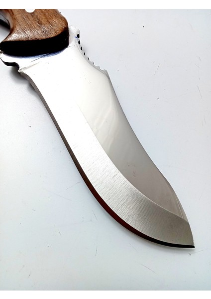 El Yapımı Kahverengi Kök Ceviz Kabzeli Paslanmaz Çelikten Kamp Bıçağı fırsatları