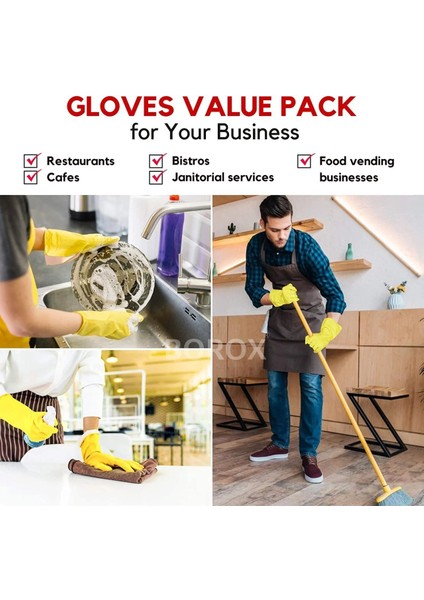 Lateks Eldiven S - Çok Amaçlı Bulaşık Eldiveni - 20 Adetlik Toptan Set modelleri
