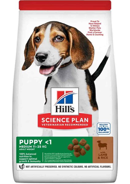 Medium Puppy Kuzulu&pirinçli Orta Irk Yavru Köpek Maması 14 kg