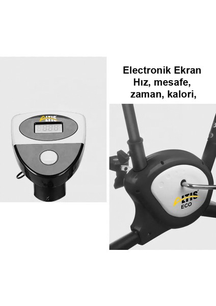 Eco Plus Dikey Bisiklet Siyah