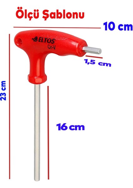 Eltos Allen Anahtar 10 mm ECA010