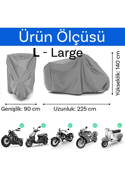 Tüm Motosikletler ile Uyumlu Brandası, Motor Örtüsü Çadır