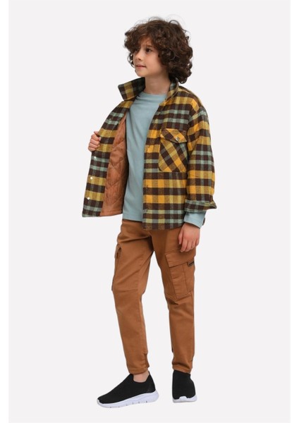 Jacklions Erkek Çocuk Cep Detaylı Ultra Esnek Pantolon 23014 Camel