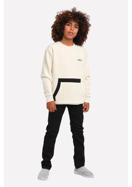 Erkek Çocuk Ultra Esnek Denim Pantolon 23015 Siyah