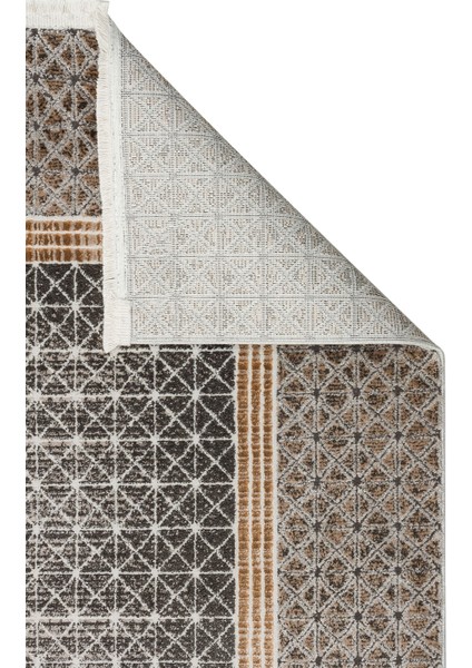 Lisbon New Ls 06 Antrasıt Gold Nw Parlak ve Yumuşak Dokulu Modern Desenli Işıltılı Makine Dokuması Halı modelleri