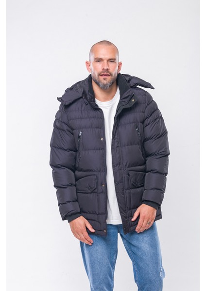 60 Lacivert Şişme Kaban