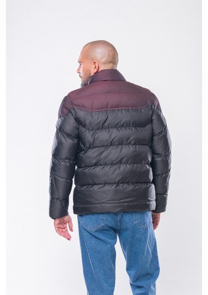 K231 Erkek Bordo Şişme Mont modelleri