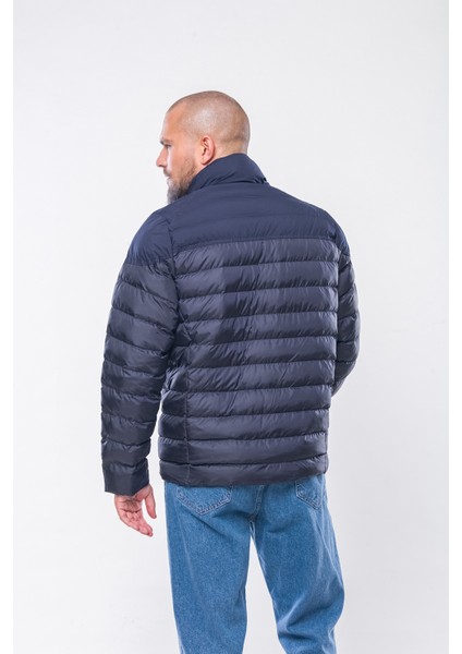 K237 Erkek Lacivert Ince Şişme Mont fırsatları