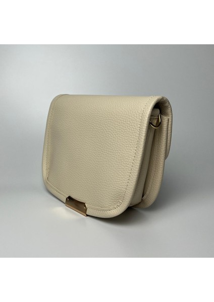 Giseca Kevi - Krem Deri Çapraz Kadın Çantası fiyatları