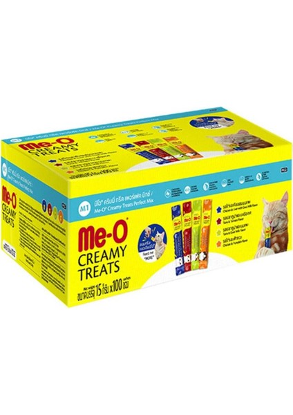 Me-O Creamy Treats Perfect Mi x Çeşitleri 15 gr 100