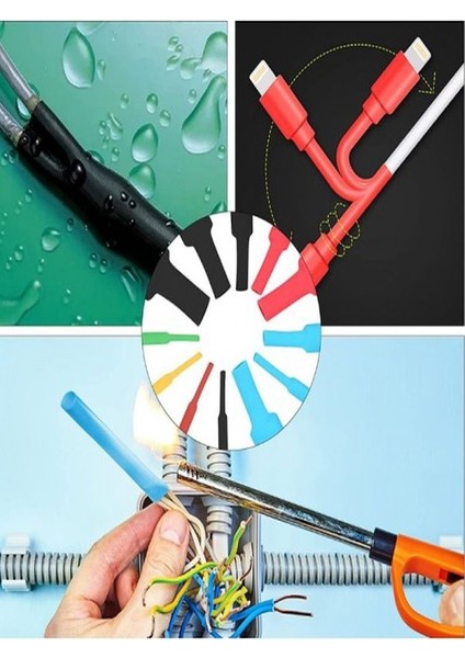 560 Parça Set Isıyla Daralan Makaron Kablo Koruyucu Kılıf Makaron Kablo Yalıtım Isı Boru Daralan modelleri