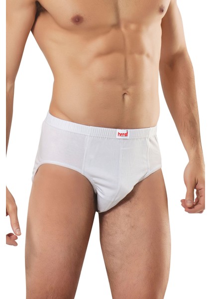 Beyaz 4 Lü Paket Erkek Süprem Penye Pamuklu Slip EDY200B