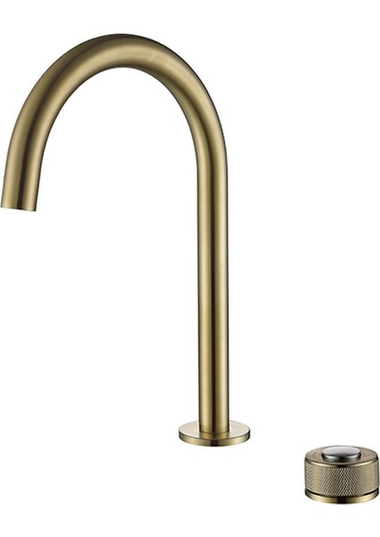 - Step 2 Delikli Çanak Tipi Lavabo Bataryası Mat Altın - 900528