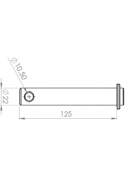 Fiat 22MM Ortakol Pimi ( 5 Adet )-(22X125MM)