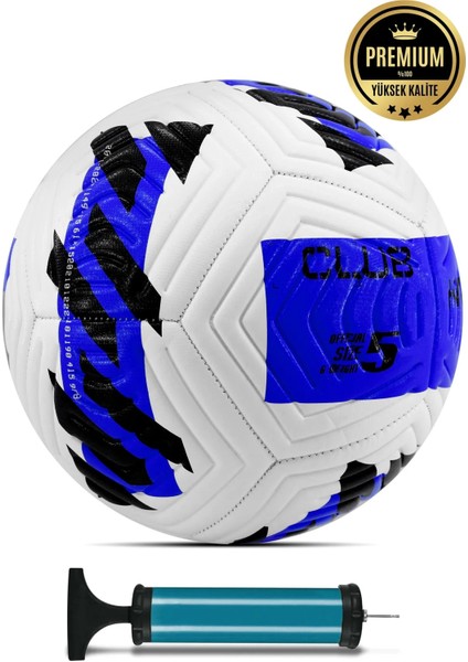 Futbol Topu Pompa Hediyeli Sert Zemin Halı Saha Futbol Topu Hibrit No:5