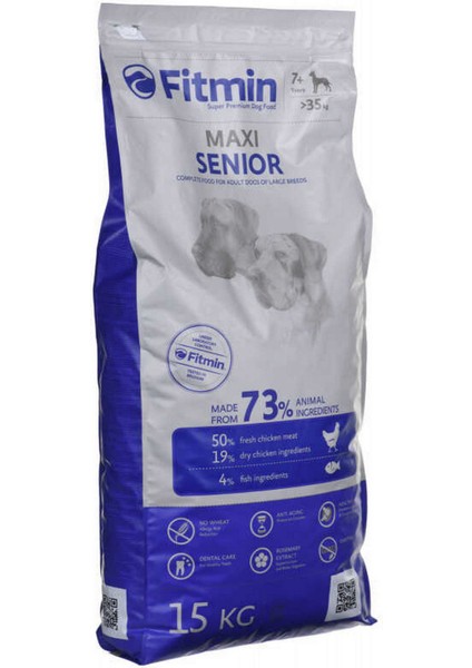 Maxi Senior %50 Taze Tavuk Etli Büyük Irk Köpek Maması 15 kg