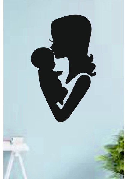 Anne-Bebek Dekoratif Ahşap Duvar Dekoru
