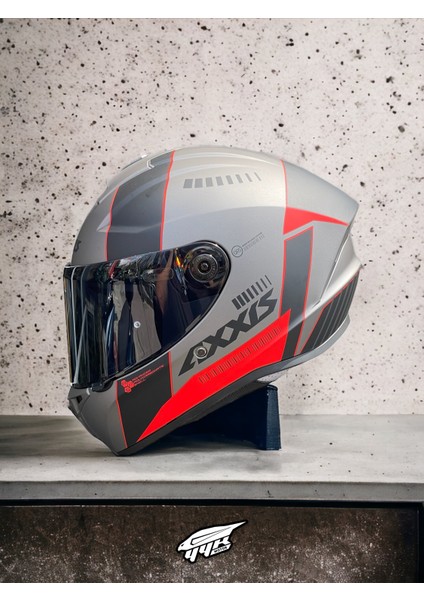 Draken Mp4 Red. ''2 Vizörlü'' + ''sticker'' Hediyeli, Mat Motosiklet Kapalı Kask