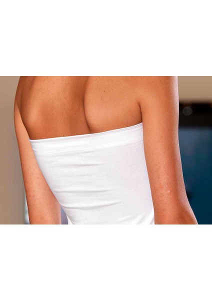 3 Lü Paket Kadın Straplez Body Atlet T-Shirt Beyaz EDY2402-2403B fiyatları