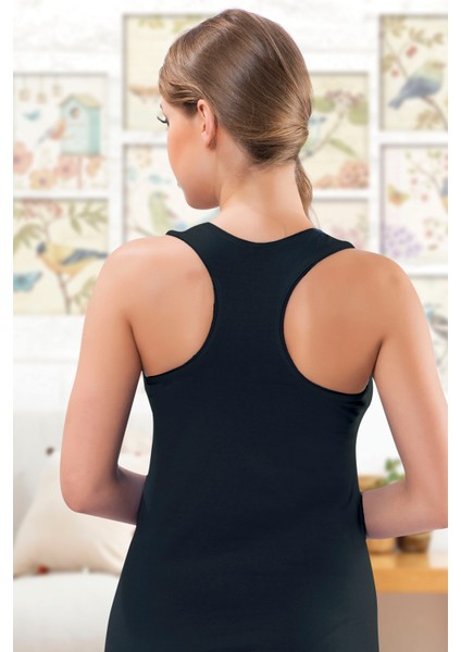 Kadın Kırmızı Likralı Kalın Askılı Süprem Penye Sporcu Body EDY2412-2413